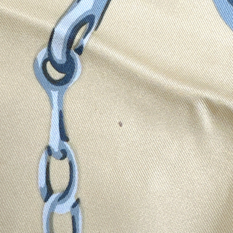 GUCCI scarf Horsebit silk beige beige Women Second hand