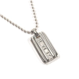 TIFFANY&Co. Necklace Atlas plate Ball chain Silver925 Silver unisex Second hand