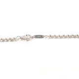TIFFANY&Co. Necklace Atlas plate Ball chain Silver925 Silver unisex Second hand
