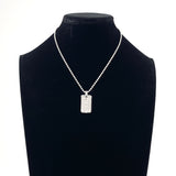 TIFFANY&Co. Necklace Atlas plate Ball chain Silver925 Silver unisex Second hand