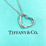 TIFFANY&Co. Necklace Open heart Elsa Peretti Silver925 Silver Women Second hand