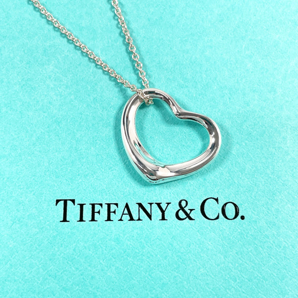 TIFFANY&Co. Necklace Open heart Elsa Peretti Silver925 Silver Women Second hand