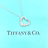 TIFFANY&Co. Necklace Open heart Elsa Peretti Silver925 Silver Women Second hand