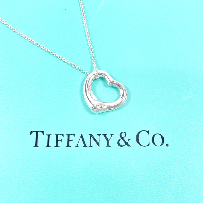TIFFANY&Co. Necklace Open heart Elsa Peretti Silver925 Silver Women Second hand