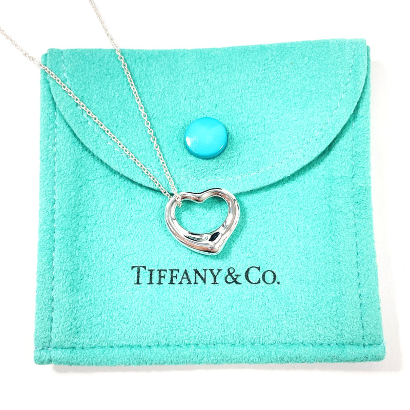 TIFFANY&Co. Necklace Open heart Elsa Peretti Silver925 Silver Women Second hand
