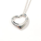 TIFFANY&Co. Necklace Open heart Elsa Peretti Silver925 Silver Women Second hand