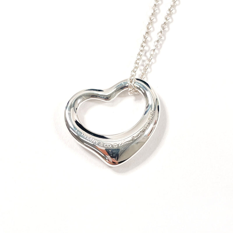 TIFFANY&Co. Necklace Open heart Elsa Peretti Silver925 Silver Women Second hand