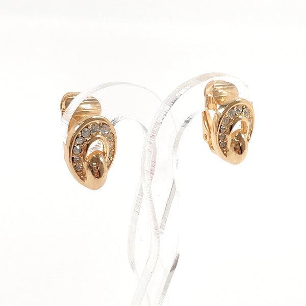 Christian Dior Earring metal/Rhinestone gold Women Second hand