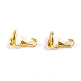 Christian Dior Earring vintage Gold Plated/Rhinestone gold Women