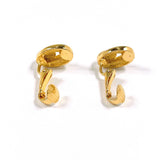Christian Dior Earring vintage Gold Plated/Rhinestone gold Women