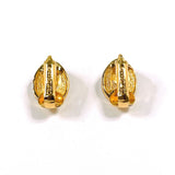 Christian Dior Earring vintage Gold Plated/Rhinestone gold Women