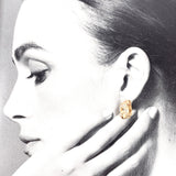 Christian Dior Earring metal/Rhinestone gold Women Second hand