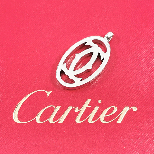 CARTIER charm T1220148 Double sea metal Silver unisex Second hand