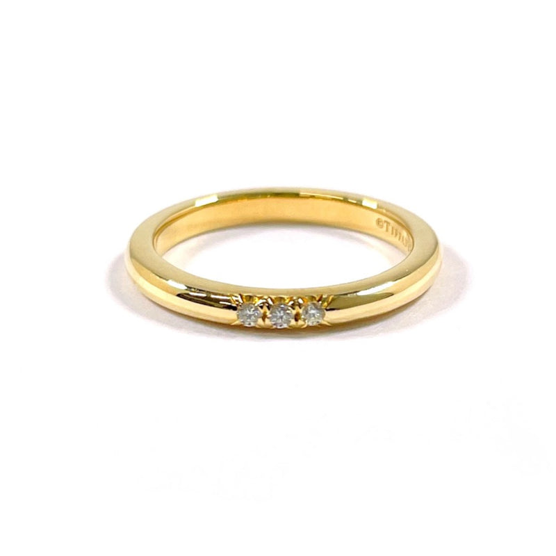 TIFFANY&Co. Ring Wedding band ring Forever K18 yellow gold/diamond #One Size gold Women Second hand