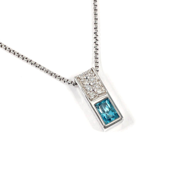 CELINE Necklace Pt900Platinum/Pt850Platinum/diamond Silver Women Second hand