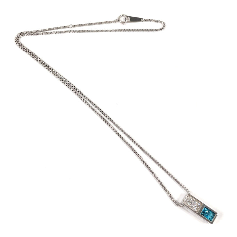 CELINE Necklace Pt900Platinum/Pt850Platinum/diamond Silver Women Second hand