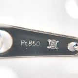 CELINE Necklace Pt900Platinum/Pt850Platinum/diamond Silver Women Second hand