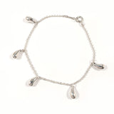 TIFFANY&Co. bracelet Teardrop 5P Elsa Peretti Silver925 Silver Women Second hand