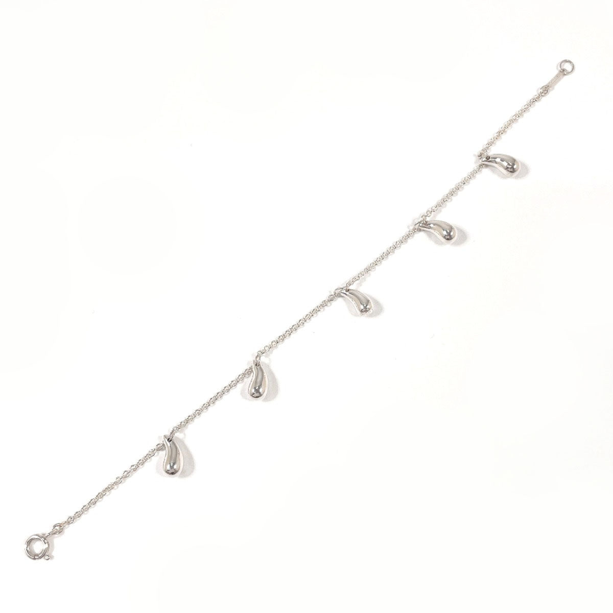TIFFANY&Co. bracelet Teardrop 5P Elsa Peretti Silver925 Silver