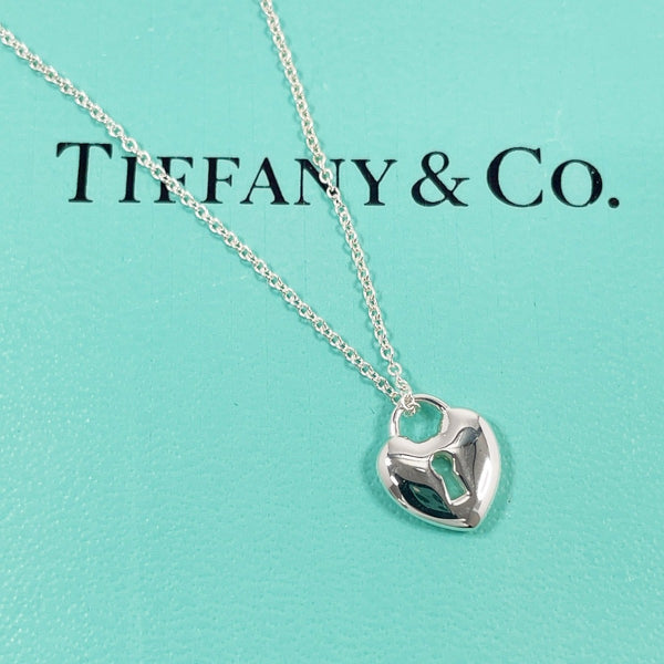 TIFFANY&Co. Necklace lock heart Silver925 Silver Women Second hand