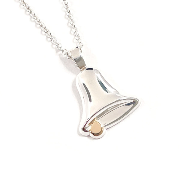 TIFFANY&Co. Necklace bell Silver925/K18 yellow gold Silver Women Second hand