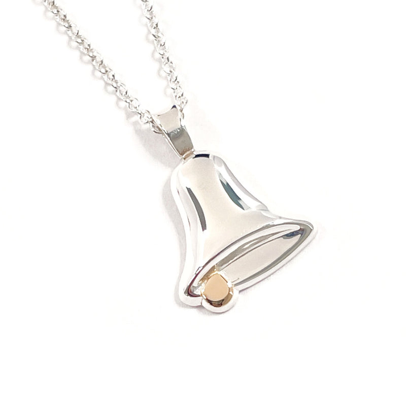 TIFFANY&Co. Necklace bell Silver925/K18 yellow gold Silver Women Second hand