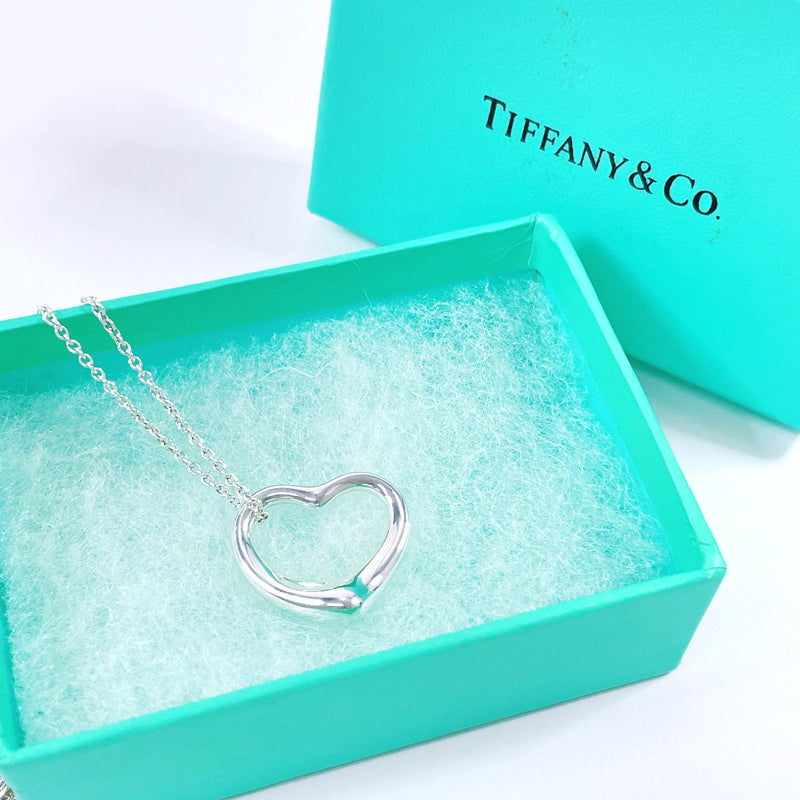 TIFFANY&Co. Necklace Elsa Peretti Open heart Silver925 Silver Women Second hand