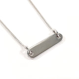Christian Dior Necklace with logo metal Silver Women Second hand