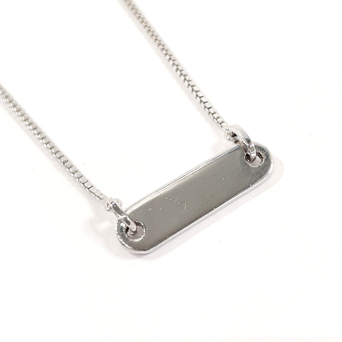 Christian Dior Necklace with logo metal Silver Women Second hand