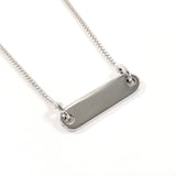 Christian Dior Necklace with logo metal Silver Women Second hand