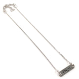 Christian Dior Necklace with logo metal Silver Women Second hand