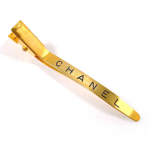 CHANEL Other accessories Barrette logo Gold Plated gold 96 A Women Second hand