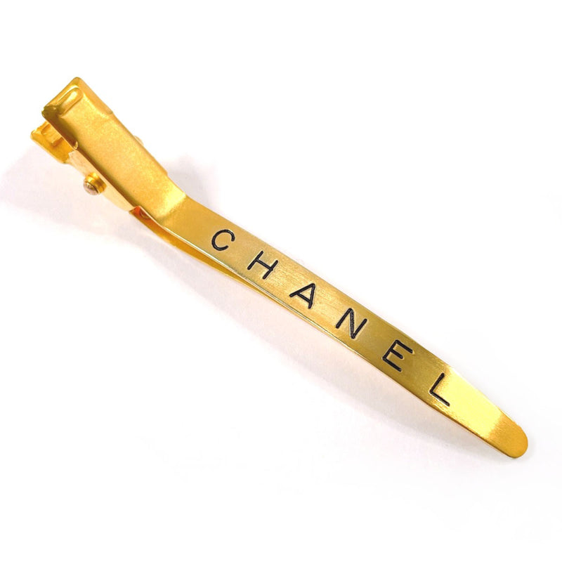 CHANEL Other accessories Barrette logo Gold Plated gold 96 A Women Second hand