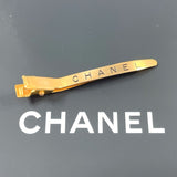 CHANEL Other accessories Barrette logo Gold Plated gold 96 A Women Second hand