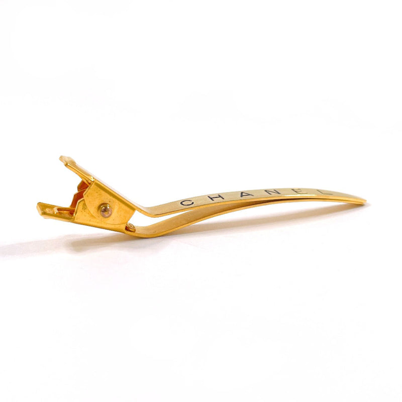 CHANEL Other accessories Barrette logo Gold Plated gold 96 A Women Second hand