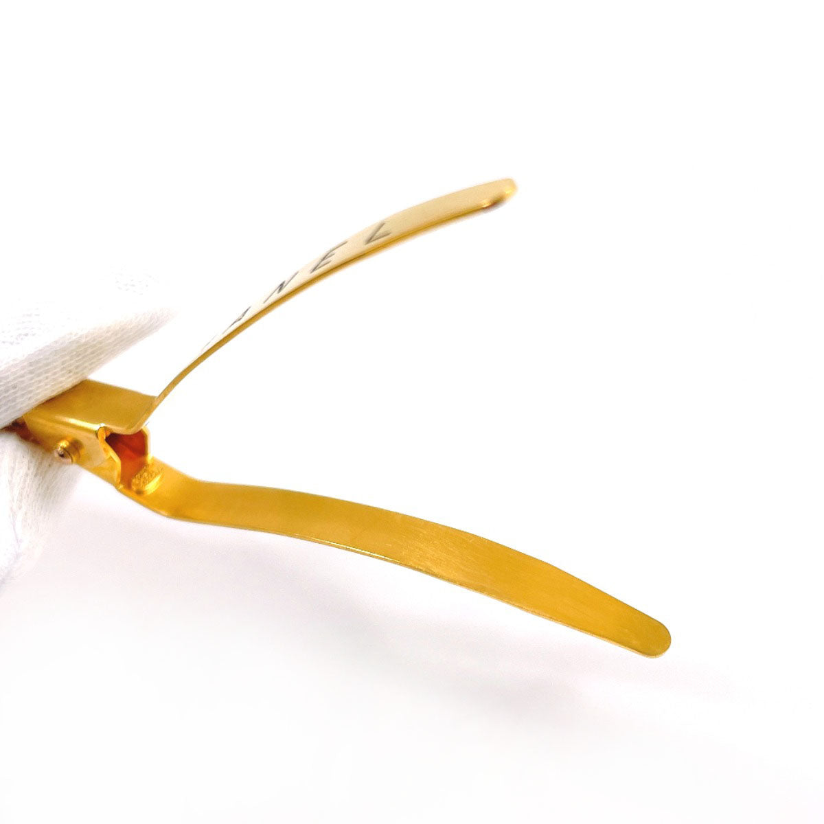 CHANEL Other accessories Barrette logo Gold Plated gold 96 A Women