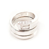 GUCCI Ring G logo snake Silver925 #US 4 1/2 Silver Women Second hand