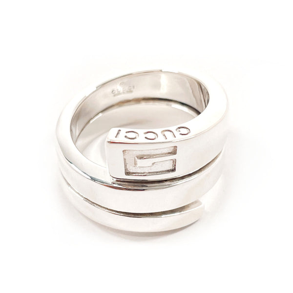 GUCCI Ring G logo snake Silver925 #US 4 1/2 Silver Women Second hand