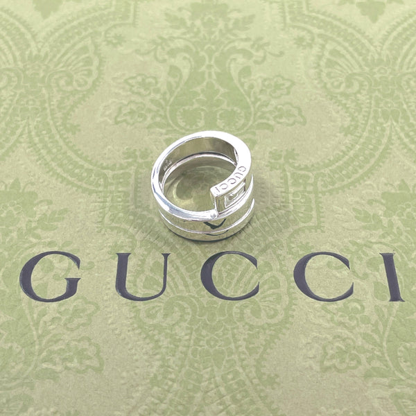 GUCCI Ring G logo snake Silver925 #US 4 1/2 Silver Women Second hand