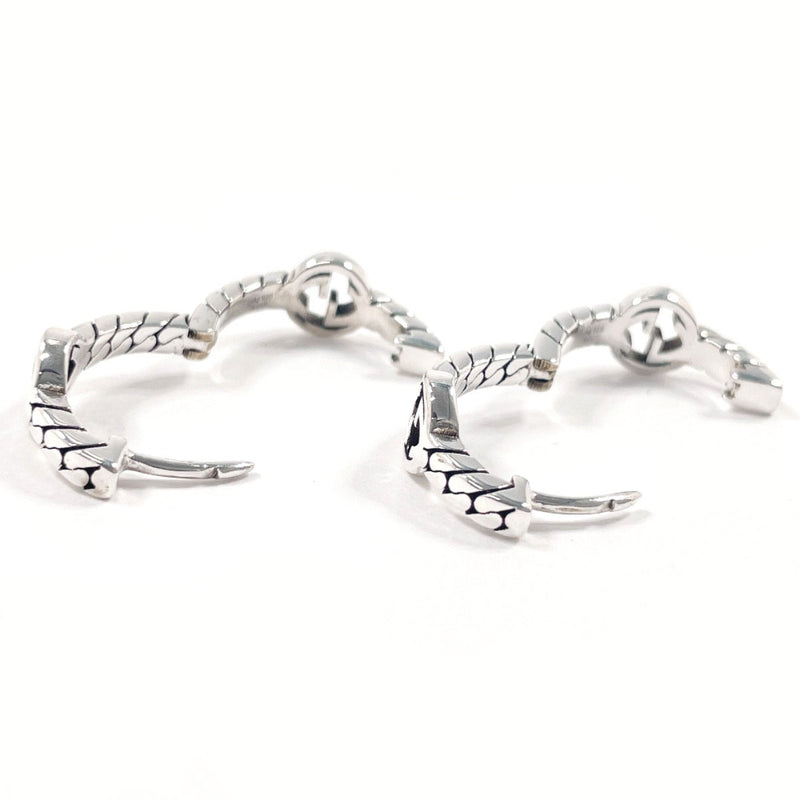 GUCCI earring Interlocking G Hoop earring Silver925 Silver unisex Second hand
