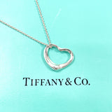 TIFFANY&Co. Necklace Open heart Elsa Peretti Silver925 Silver Women Second hand