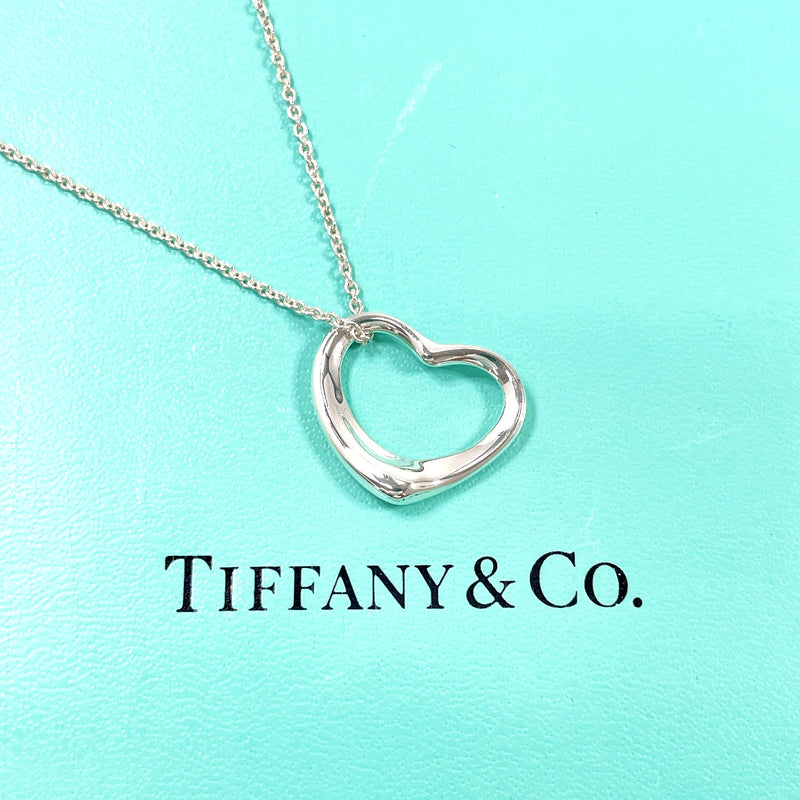 TIFFANY&Co. Necklace Open heart Elsa Peretti Silver925 Silver Women Second hand