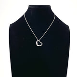 TIFFANY&Co. Necklace Open heart Elsa Peretti Silver925 Silver Women Second hand