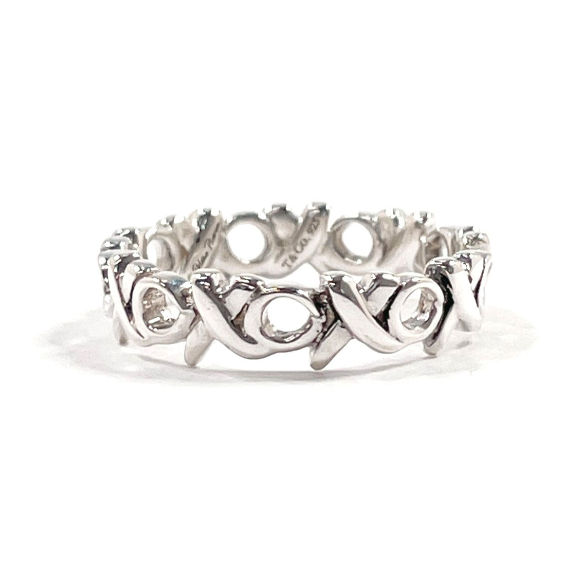 TIFFANY&Co. Ring Love & kiss Paloma Picasso Silver925 #US 4 1/2
