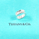 TIFFANY & CO. Ring 1837 Medium Sterling Silver 925 US Size 4.5 Women Accessory