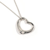 TIFFANY&Co. Necklace Open heart Elsa Peretti Silver925 Silver Women Second hand