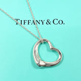 TIFFANY&Co. Necklace Open heart Elsa Peretti Silver925 Silver Women Second hand