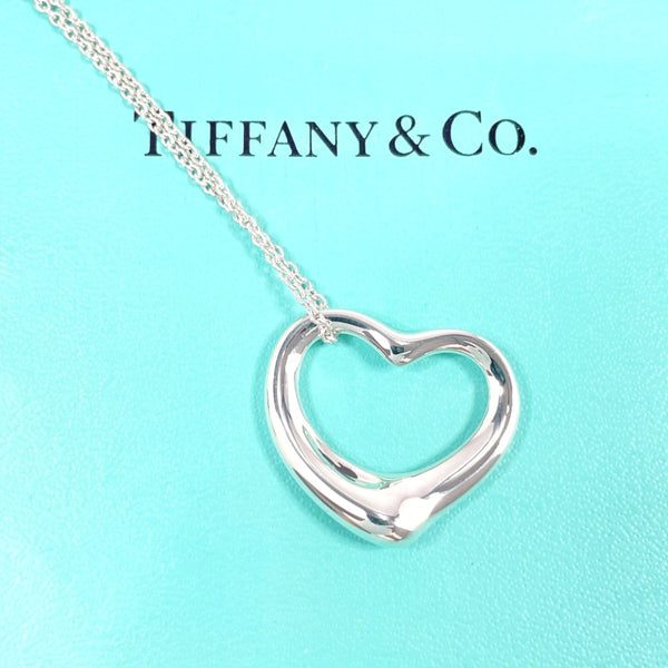 TIFFANY&Co. Necklace Open heart Elsa Peretti Silver925 Silver Women Second hand