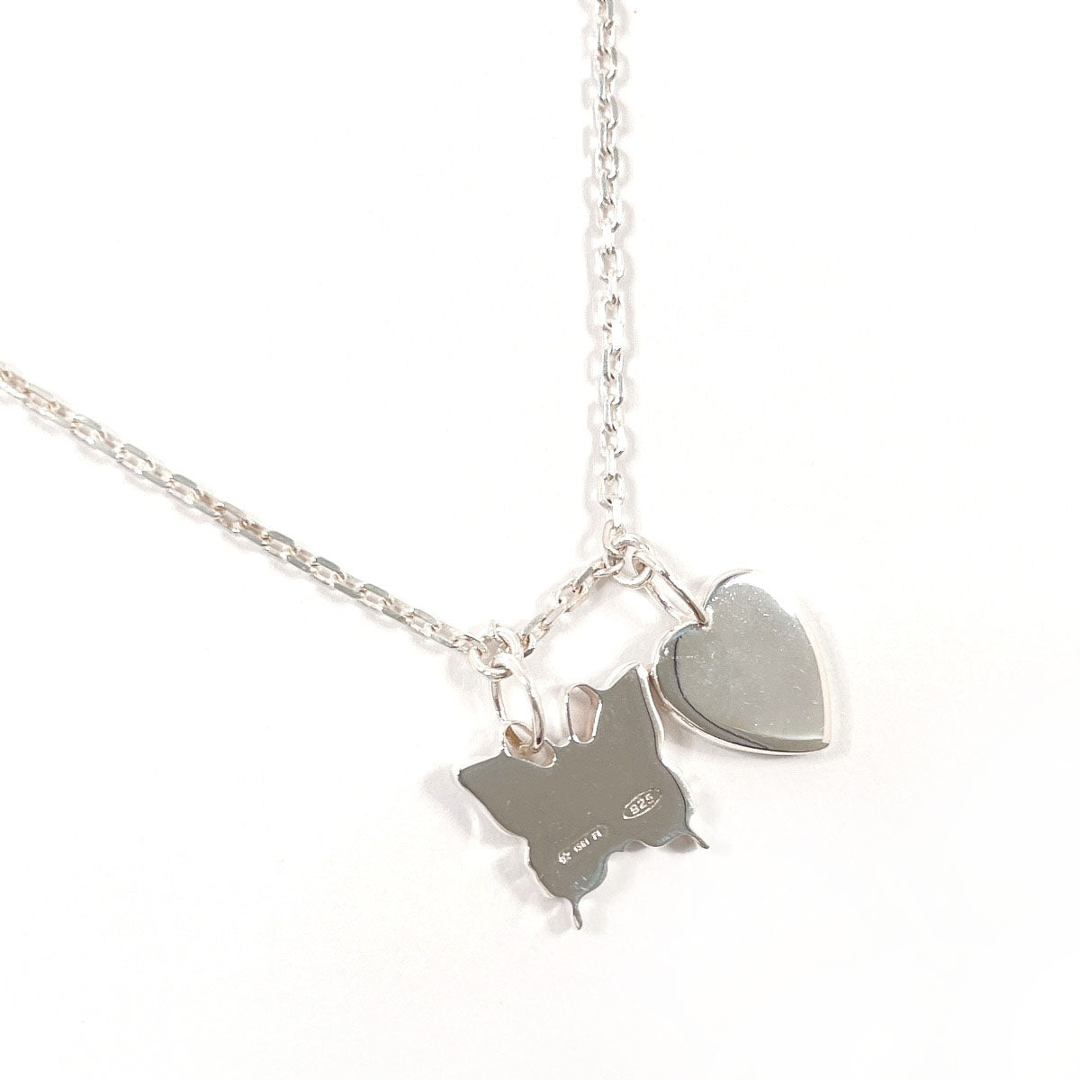 GUCCI Necklace 223983 J8400 8106 Butterfly and heart motif