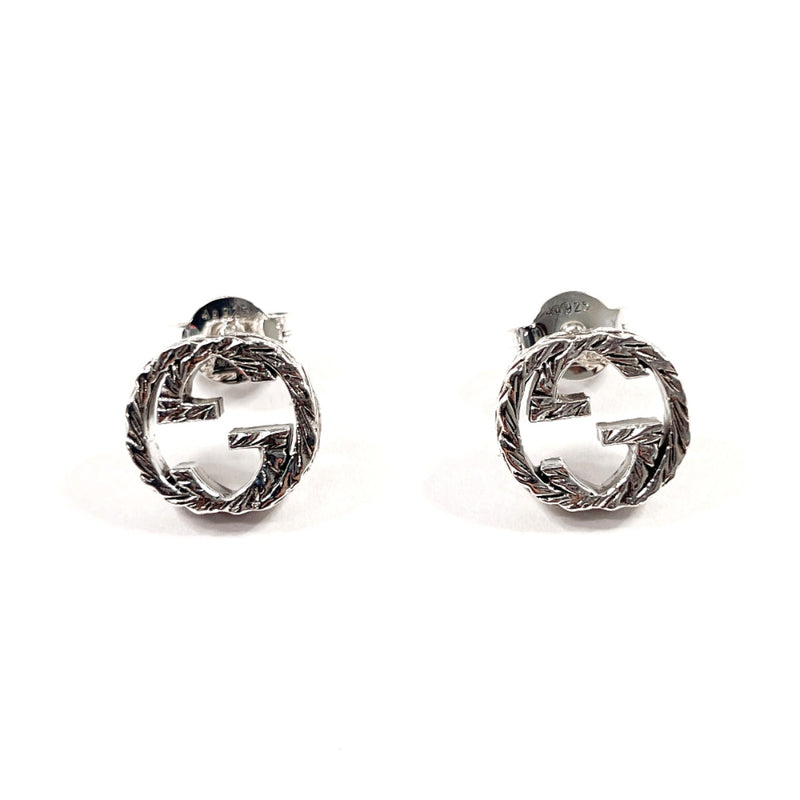 GUCCI earring 457109 J8400 0811 Interlocking G Silver925 Silver unisex Second hand